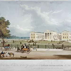 South-west view of the London Orphan Asylum in Lower Clapton, Hackney, London, c1830