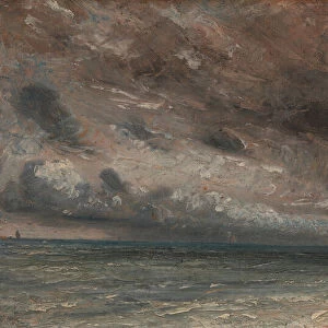 Stormy Sea, Brighton, ca. 1828. Creator: John Constable