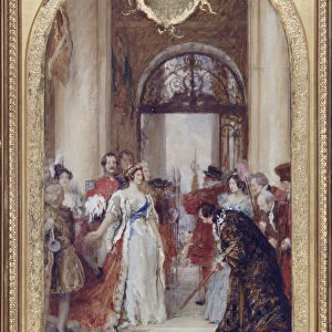 Study for the Opening of the Royal Exchange by Queen Victoria, London, c1891