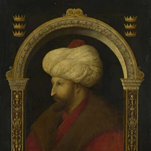 The Sultan Mehmet II, 1480. Artist: Bellini, Gentile (ca. 1429-1507)