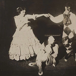 Tamara Karsavina, Vaslav Nijinsky and Adolph Bolm in the ballet Carnaval by R. Schumann