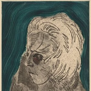 Tired Woman, Sonia Gramatte(Müder Madchenkopf, Sonia Gramatte), 1923