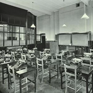 Typewriting room, Balham and Tooting Commercial Institute, London, 1931