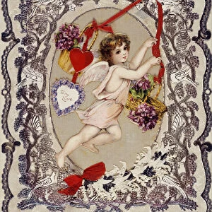 Valentines Day Card, 1860s-1870s. Artist: Anonymous