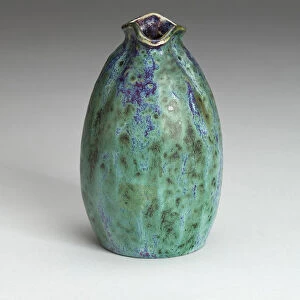 Vase with Pinched Neck, France, c. 1900. Creator: Pierre-Adrien Dalpayrat