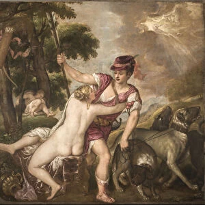 Venus and Adonis, c. 1560. Creator: Titian (1488-1576)