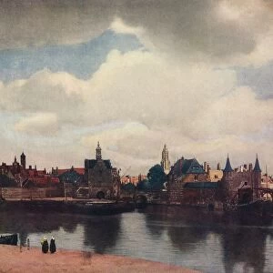 View of Delft from the Rotterdam Canal, 1660-61, (1912). Artist: Jan Vermeer