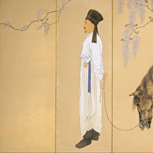 Visiting a Hermit, 1930. Artist: Kansetsu, Hashimoto (1883-1945)