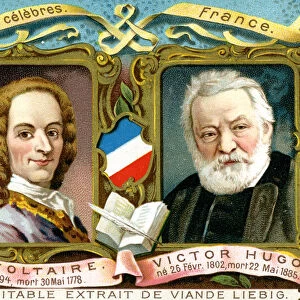Voltaire and Victor Hugo, c1900