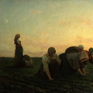 The Weeders, 1868. Creator: Jules Breton