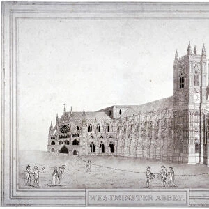 Westminster Abbey from the north-west, London, 1805