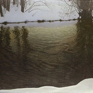 Winter Evening by a River, 1907