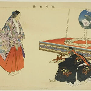 Yokihime, from the series "Pictures of No Performances (Nogaku Zue)", 1898. Creator: Kogyo Tsukioka. Yokihime, from the series "Pictures of No Performances (Nogaku Zue)", 1898. Creator: Kogyo Tsukioka