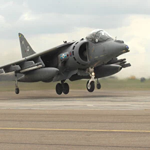Harrier landing on Mexe Pad at RAF Wittering