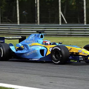 2004 Formula One Testing Monza, Italy. 1st September 2004. Fernando Alonso, Renault R24, action. World Copyright: Photo4/LAT Photographic ref: Digital Image Only