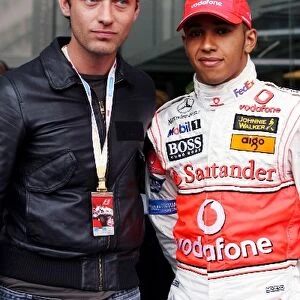 Formula One World Championship: Jude Law Actor with Lewis Hamilton McLaren
