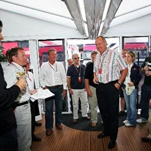 Formula One World Championship: Stan Piecha departing Sun journalist at his farewell party