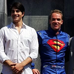 Formula One World Championship: Superman Returns actors Brandon Routh Actor; Robert Doornbos Red Bull Racing Third Driver and Kevin Spacey Actor