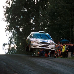 Harri Rovanpera during leg 2 of the Neste Rally of Finland 2000. Photo: McKlein / LAT