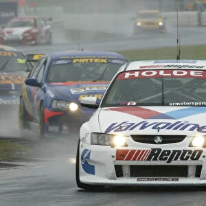 HOLDEN V8 SUPERCAR DRIVER GARTH TANDER 3RD IN RACE 1 IN NEW ZEALAND TODAY