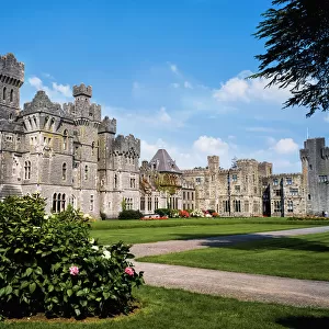 Ashford Castle, County Mayo, Ireland; Exterior Of A 13Th Century Castle