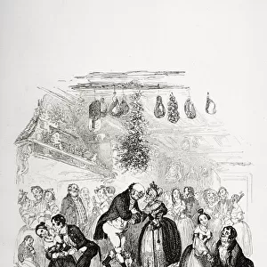 Christmas Eve At Mr. Wardle s. Illustration From The Charles Dickens Novel The Pickwick Papers By H. K. Browne Known As Phiz