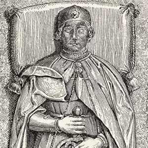 Effigy Of ulvaro De Luna, Born Circa. 1390 Died 1453. Spanish Nobleman And Favourite Of Juan Ii Of Castille. From The Book Spain A Summary Of Spanish History From The Moorish Conquest To The Fall Of Granada 711 To 1492 By Henry Edward Watts Published 1893