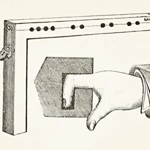 Finger Pillory Used In The 15Th Century. From The National And Domestic History Of England By William Aubrey Published London Circa 1890