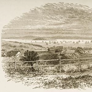 General View Of San Francisco, California, In 1849. From American Pictures Drawn With Pen And Pencil By Rev Samuel Manning Circa 1880