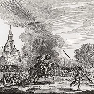 King Charles Ii Escaping After The Battle Of Worcester In 1651. From The Book Short History Of The English People By J. R. Green Published London 1893