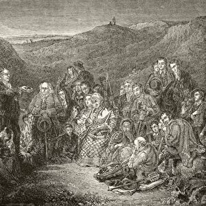 An Open Air Meeting Of Scottish Covenanters. From The National And Domestic History Of England By William Aubrey Published London Circa 1890