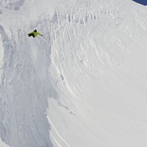 Professional Snowboarder, Kevin Pearce, Extreme Heli Boarding In The Mountains Above Haines, Southeast Alaska