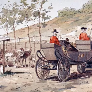 The Royal Carriage Of Leopold I Of Belgium Circa 1830. After A Watercolour By A. Heins. From Cortege Historique Des Moyens De Transport. Published Brussels, 1886