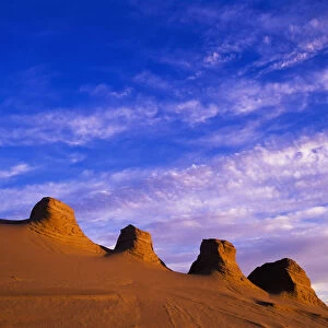 Storms Carve Sand Dunes In Peaks; Lakeside, Oregon, United States Of America