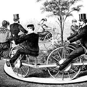 Sturdy and Youngs circular velocipede, dated 1869