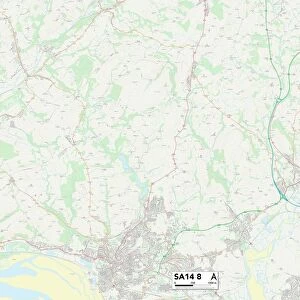 Carmarthenshire SA14 8 Map