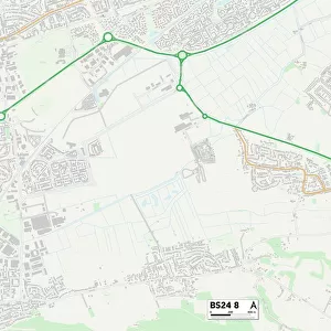 North Somerset BS24 8 Map