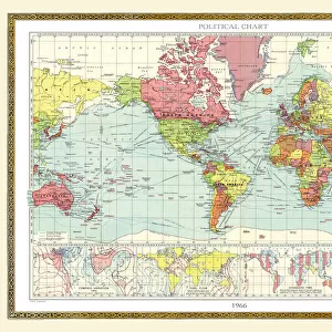 Old Map of the World 1966