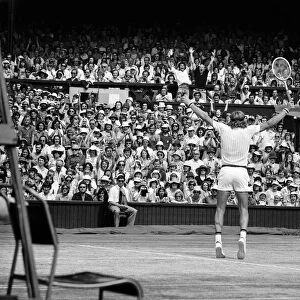 1976 Wimbledon Championships, Mens Singles Final. Bjorn Borg against Ilie Nastase