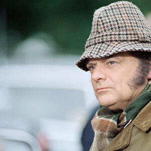 Actor David Jason, who plays Pop Larkin, pictured during the filming of "