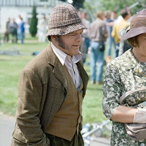 Actor David Jason who plays Pop Larkin and Rachel Bell, as Edith Pilchester pictured