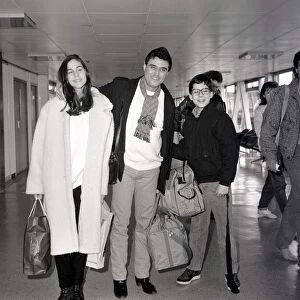 Actor Ian McShane and his children Morgan, 11, and Kate, 15