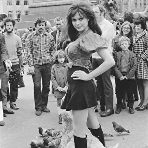 Actress and former model Madeline Smith was forcibly moved on by the law in company with