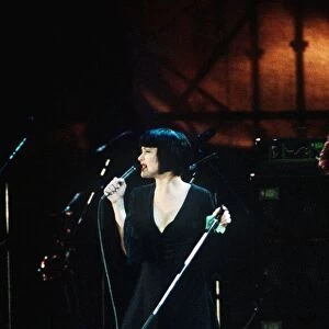American Singer Cyndi Lauper performs at the John Lennon Tribute Concert