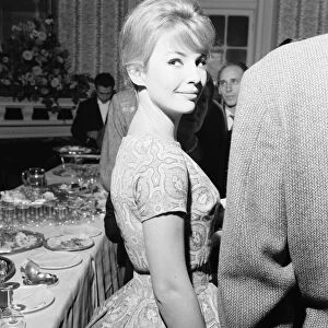 Annette Stroyberg, danish actress, in London, Sunday 14th December 1958
