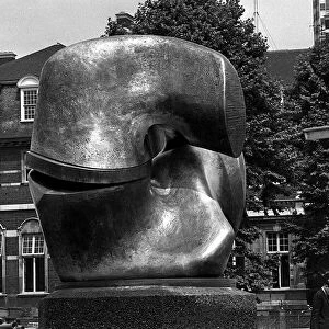 Art Sculpture "Locking Piece"by Henry Moore - July 1968
