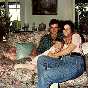 Barry McGuigan boxer with his family and wife Sandra