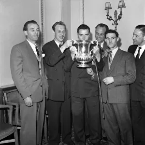 Blackpool Football team seen here with the F. A Cup. May 1953 D2310