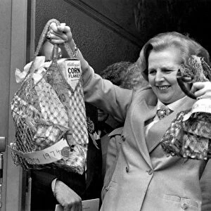 Campaigning. Margaret Thatcher MP, Leader of Conservative Party, in 1979