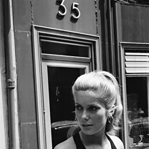 Catherine Deneuve, french actress and star of British psychological horror Repulsion